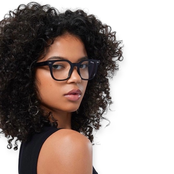 QUAY Page Turner Bluelight Glasses Black Frame Blue Light Blocking Lenses NWT - Picture 10 of 11